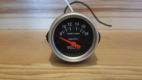 Auto meter 3391 sport comp voltmeter gauge