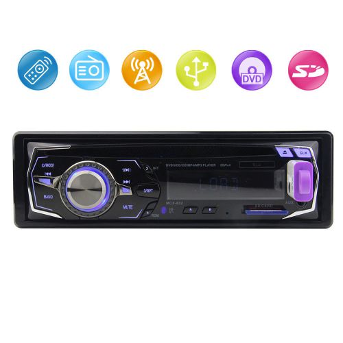 Car radio 12v auto audio stereo single 1din in-dash mp3 player fm sd aux usb mmc