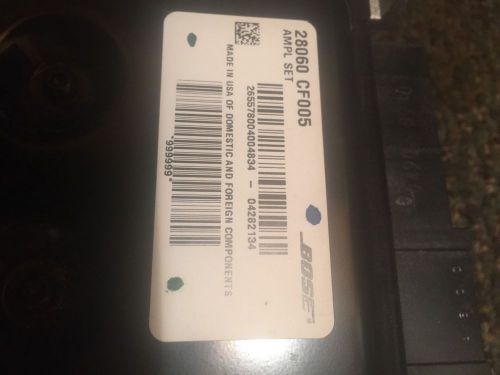 Oem 05 06 07 08 09 nissan 350z bose radio amp oem# 28060 cf005