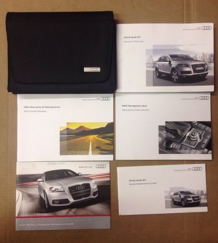 2010 audi q7 owner&#039;s manual with case