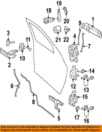 Ram trucks oem 68079085aa door lock actuator motor/door lock motor