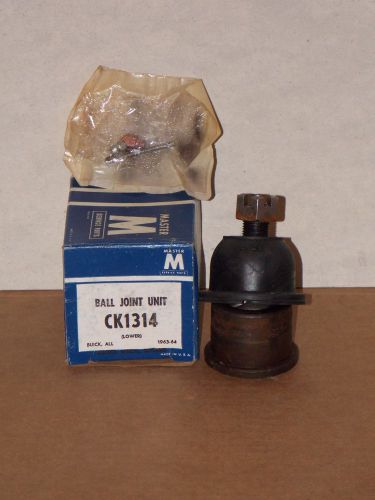 Master #ck1314 1963-64 all buicks lower ball joint unit plus box new old stock