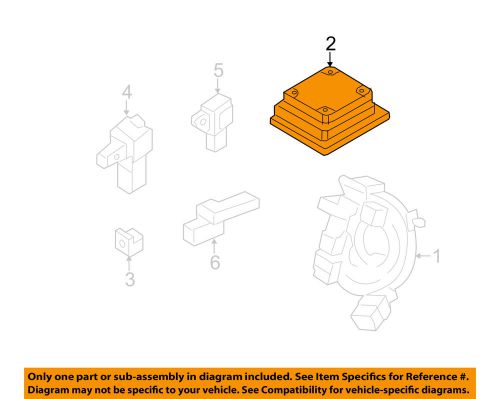 Ford oem 13-14 fusion supplemental restraint system-sdm module ds7z14b321b