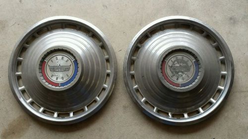 Set of 2 1963 ford galaxie hubcaps/wheel covers 63 classic vintage full
