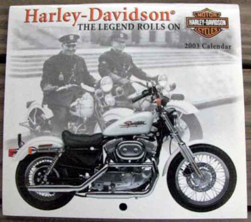 Original nos harley davidson motorcycle advertising calendar with 12 models l@@k