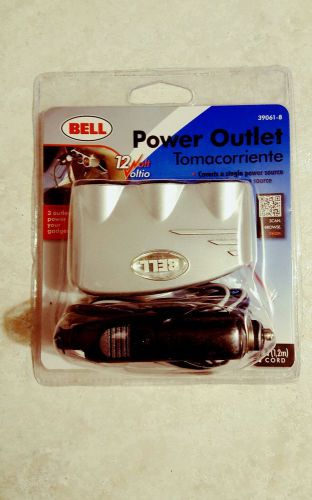 Bell power outlet 12 volt car 1 outlet to triple nip free shipping