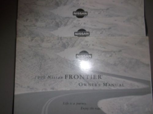 1999 nissan frontier owners manual original + case and supplements