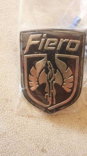 Fiero front bumper badge gt great shape with bolt on