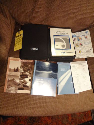 2004 ford f250/350/450/550 owners manual set