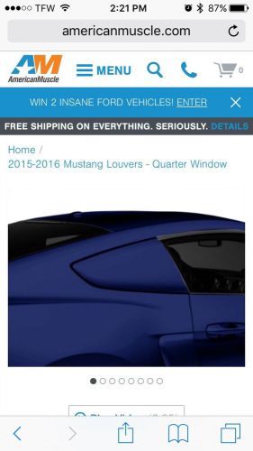 2015 2016 mustang mmd by foose quarter window scoops (deep impact blue)