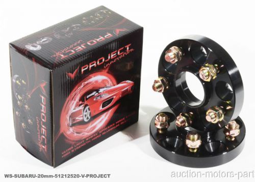 Black 20mm hubcentric wheel spacers adapter subaru forester year 2009 brand new