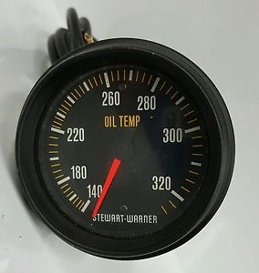 Stewart warner temperature gauge, oil temp gauges. 12&#039; temp gauge.