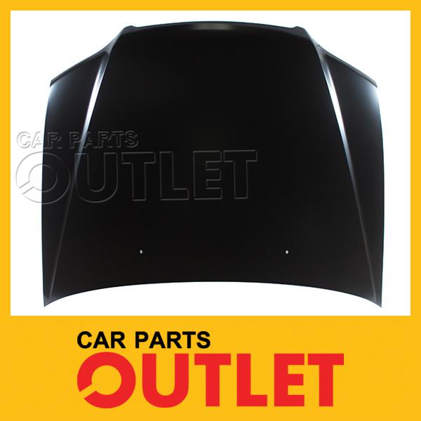 01 02 honda accord 4dr lx ex v6 hood panel primered black primed steel 4cyl dx