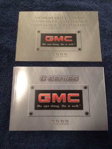 Gmc c series owner manual w/ warranty booklet - year 2000