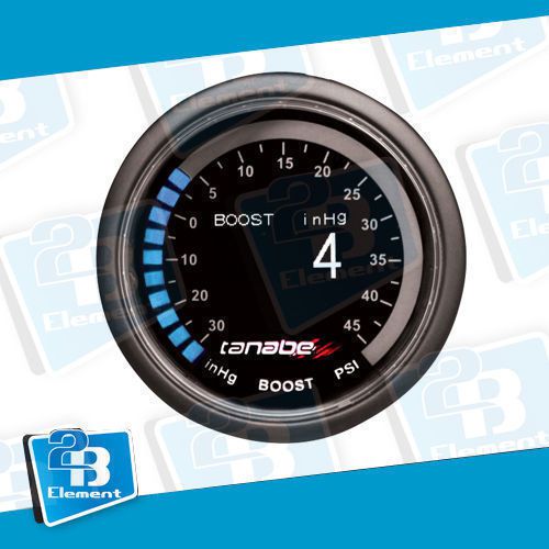 Tanabe revel vls 52mm boost gauge 45 psi universal fitment mitsubishi ford bmw