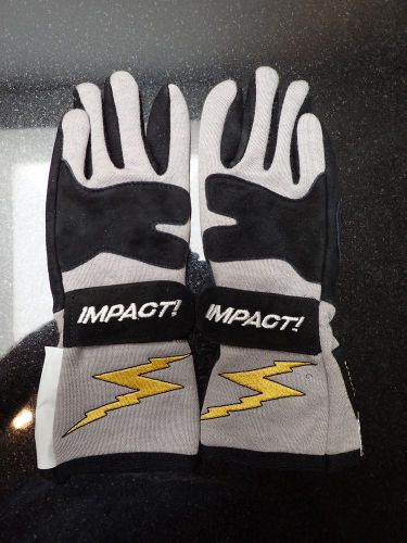 New impact jg4 junior driving gloves youth small titanium sfi 3.3/5 38000311