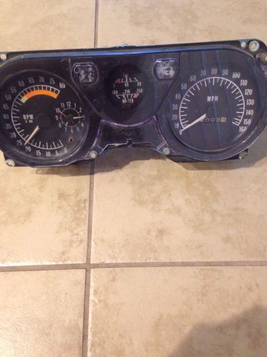 Pontiac firebird trans am gauge cluster 160 mph 8 k tachometer 73 74 sd 1974