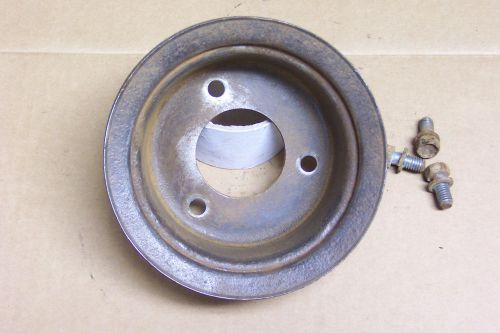 1964 1/2 mustang 260 2 groove crank pulley for generator w/ eaton power steering