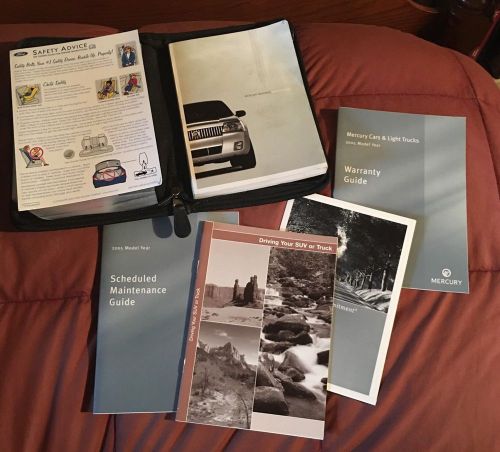 2005 05 mercury mariner owners manual warranty guide