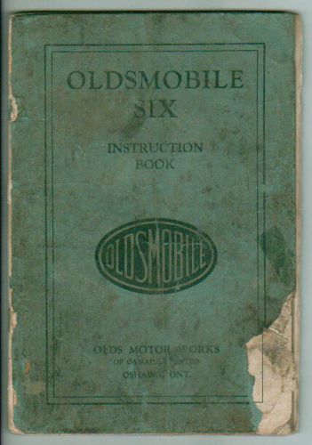 1928 oldsmobile six original canadian owners manual