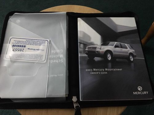 2003 mercury mountaineer owners manual with case