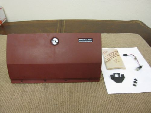 1983-93 dodge ram ramcharger glovebox red with owners manual d2881