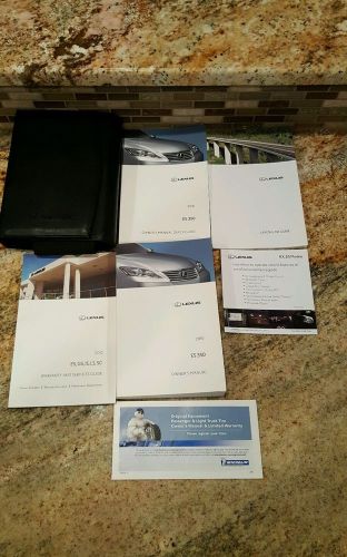 2010 lexus es350  owner&#039;s owners manual with case oem