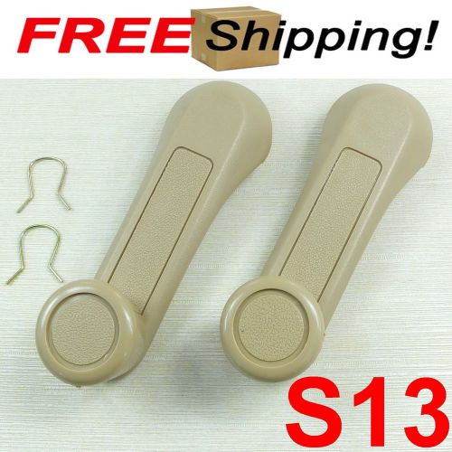 Save 2x window crank light brown  isuzu kb kbz tf tfr trooper holden rodeo