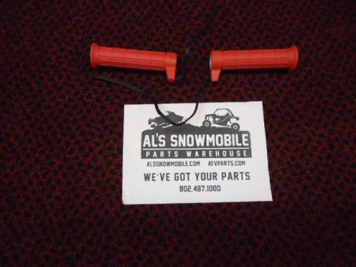 1991-2001 yamaha snowmobile red heated hand grips