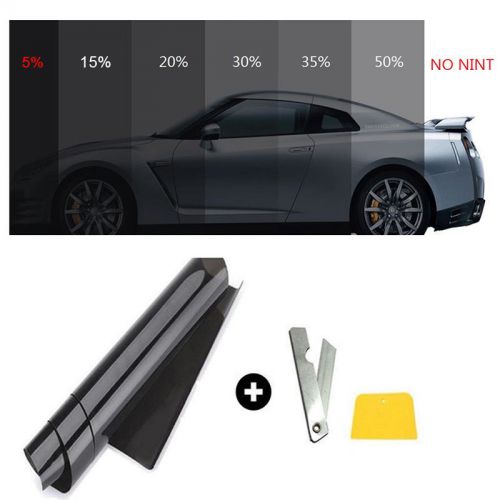 Car home pro glass window tint tinting film roll 50cm*3m 5% vlt black new