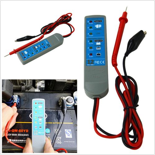 Car/van 12v dc battery/alternator tester/diagnostic tool/probe 6 led display