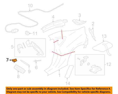 Scion toyota oem 13-16 fr-s quarter panel-fuel door spring su00301474