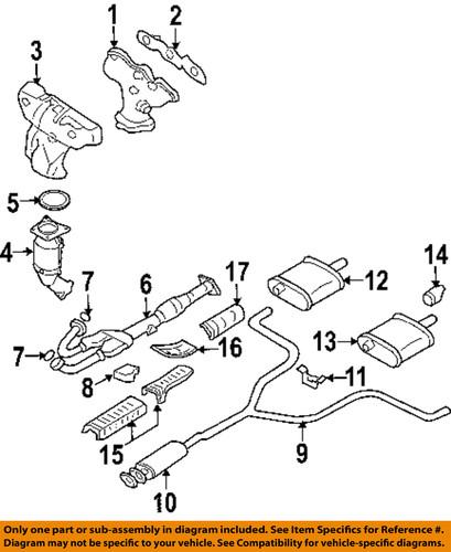 Nissan oem 20110ja10a exhaust muffler