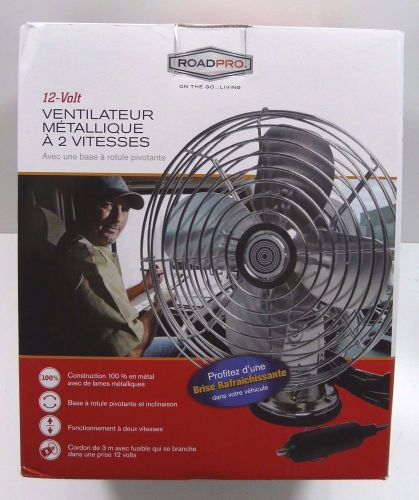 Roadpro rp-1179 12v heavy duty metal 2-speed fan      l@@k!