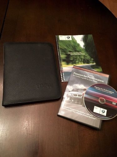 2002 bmw case for owners manual, cd, and booklet