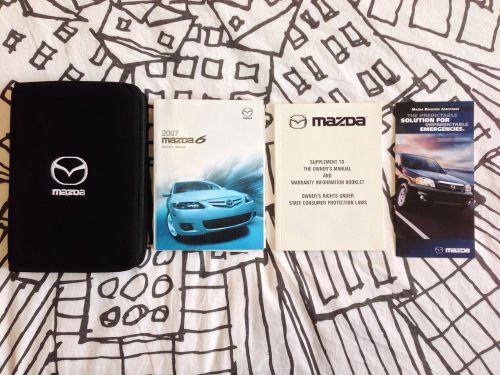 2007 mazda mazda6 6 owners manual set oem case free shipping