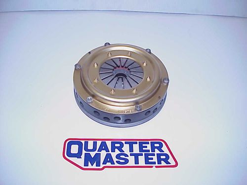 Quartermaster 7-1/4&#034; triple disc 26 spline clutch &amp; chevy backing plate qm2