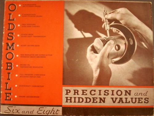 1932 six &amp; eight oldsmobile sales brochure original percision and hidden values