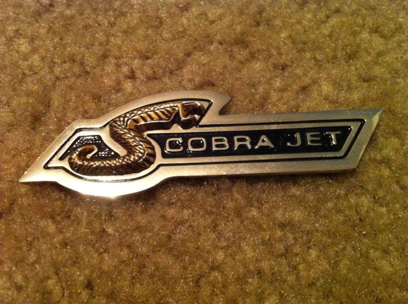 1968 ford mustang shelby dash emblem cobra jet 