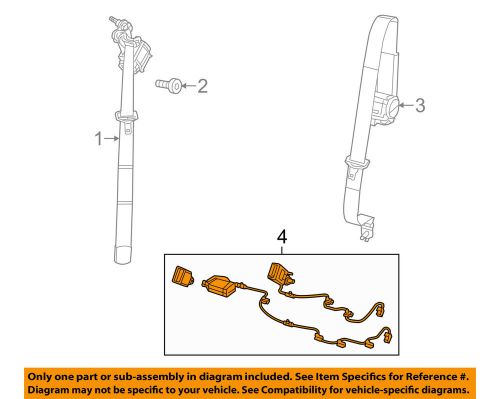 Jeep chrysler oem 2014 cherokee rear seat belts-buckle end right 1uu681x9ab