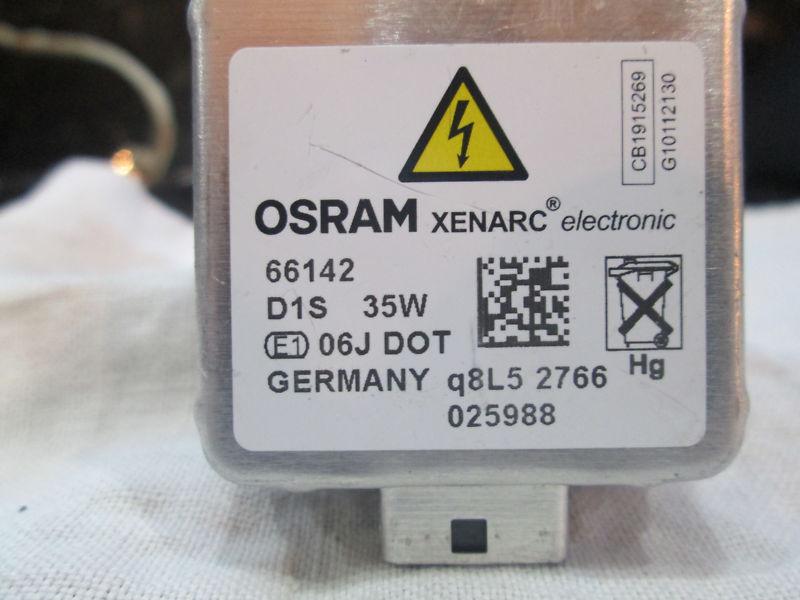 Osram bulb 66142 used d1s 35w genuine oem! tested, mint!