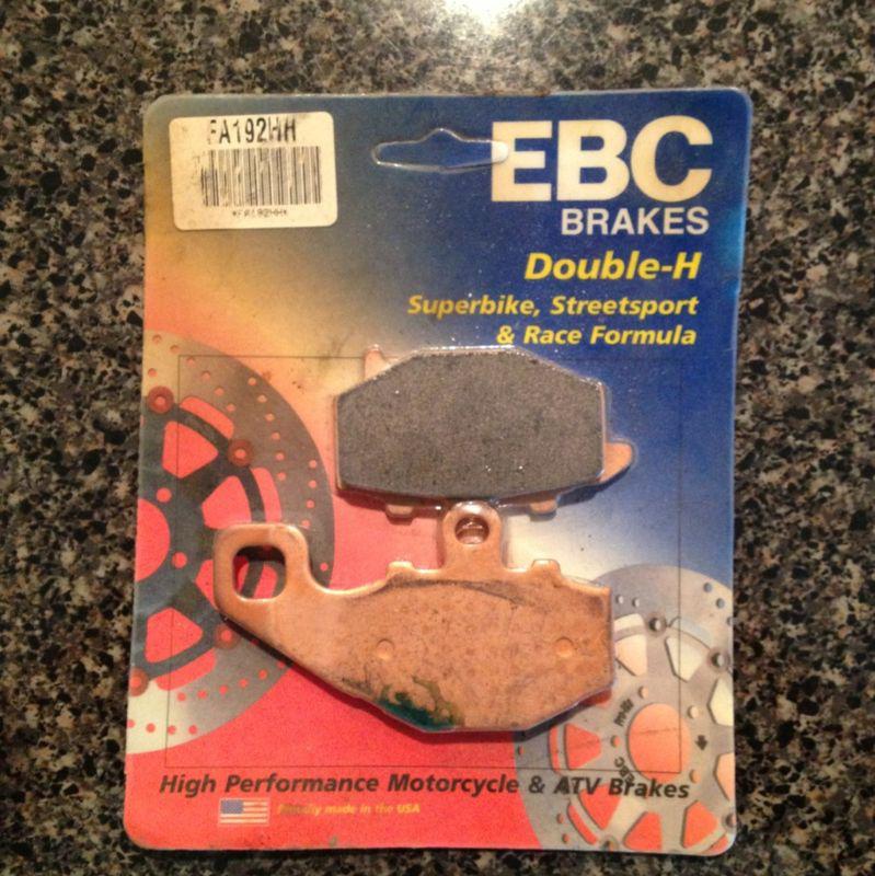 Kawasaki zx9rebc fa192hh rear double h brake pads zx 9r zx9 zx900 900 ninja 