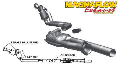 Magnaflow catalytic converter 23833 mercedes-benz 260e,300e,300te