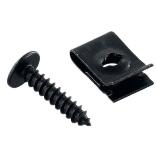 20set metal u type fixing clip screw car bumper fender trim panel fasteners part