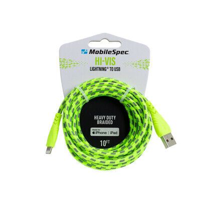 Mobile spec mb06723 usb charging cable   lightning to a cable, 10 ft., hi