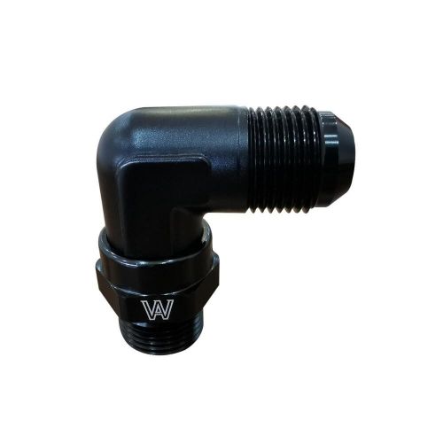 90degree 10an flare to -10an orb male swivel adapter fitting alloyworks