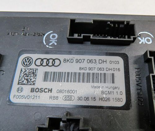 2016 audi s5 (b8 8t) 3.0l ctub ecm bcm speedometer immobilizer module key set