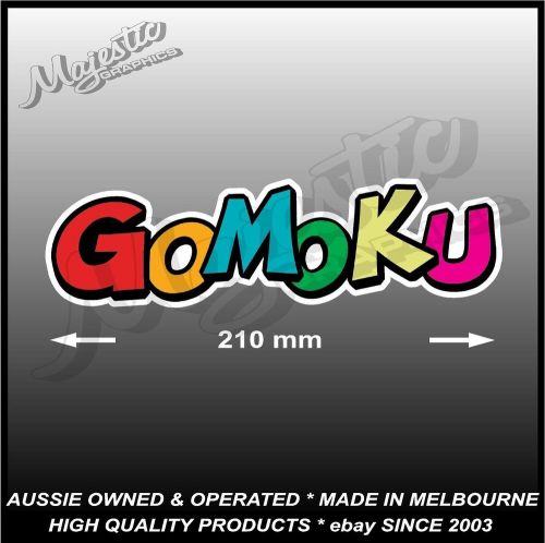 Gomoku - 210mm x 60mm  - boat decal / sticker / tackle box