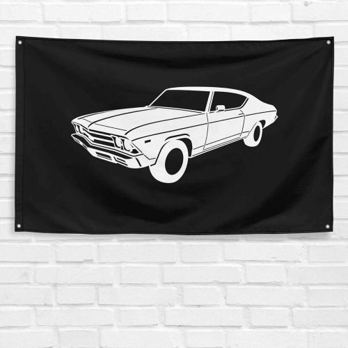 For chevrolet chevelle ss malibu 1969 enthusiast 3x5 ft flag dad gift banner