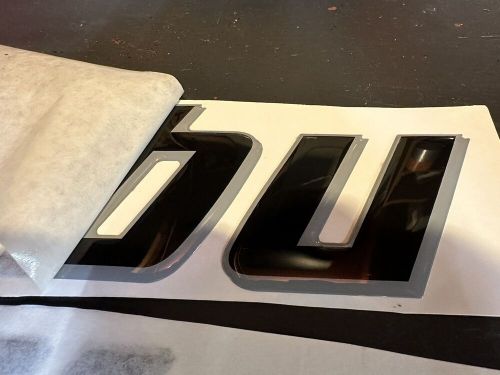 Malibu boat decals, raised foam letters - pair (2)